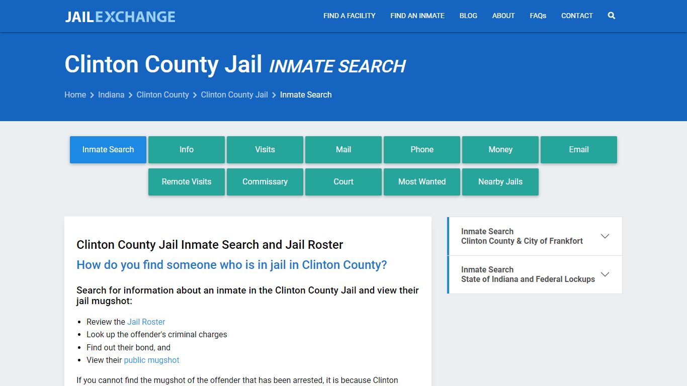 Clinton County Jail Inmate Search - Jail Exchange